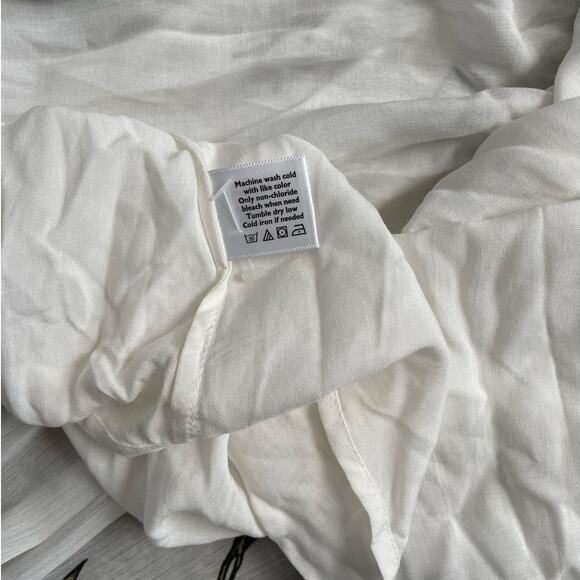 Roller Rabbit Condesa Bouquet Gertrude white floral maxi wrap dress Sz M - Picture 10 of 16